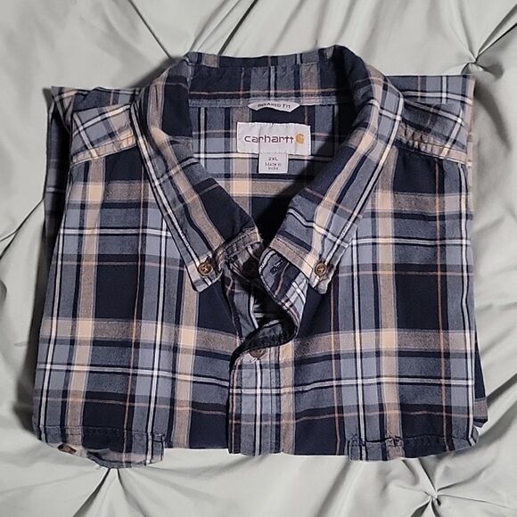 CARHARTT Fort Plaid Long-Sleeve Shirt - Picture 2 of 4